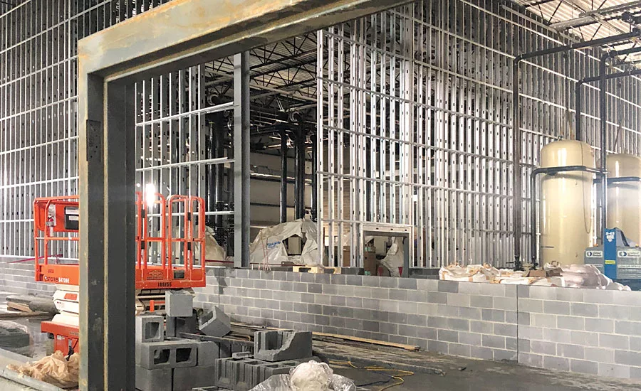 High wall framing