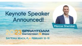 SPFA Announces Marcus Sheridan as 2023 SprayFoam Convention & Expo Keynote Speaker