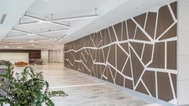 Updated finishes in commercial spaces. 