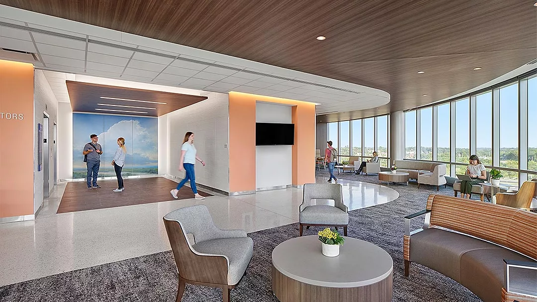 Updated finishes in commercial spaces.