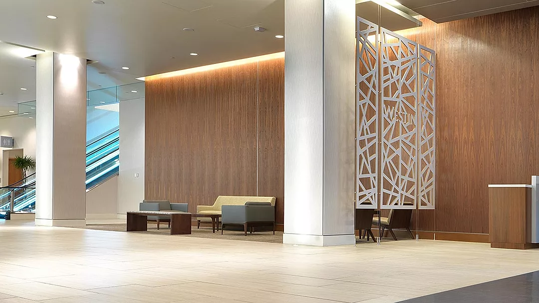Updated finishes in commercial spaces.