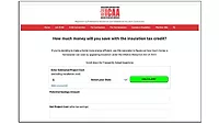 ICAA Insulation Tax Credit Calculator