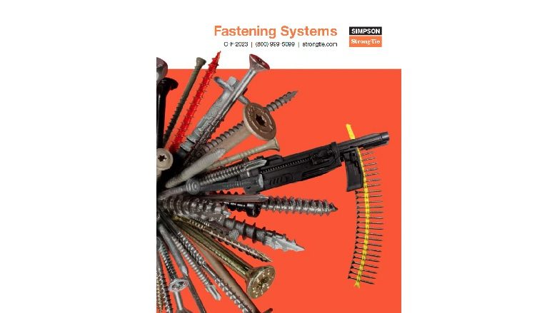 Simpson Strong-Tie Releases New Fastening Systems Catalog Highlighting  Innovative Product Lines | Walls & Ceilings