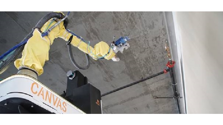 Canvas USG Partnership Canvas Drywall Finishing Robot