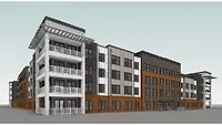 McShane Construction Company Veranda At Assembly Apartments Rendering