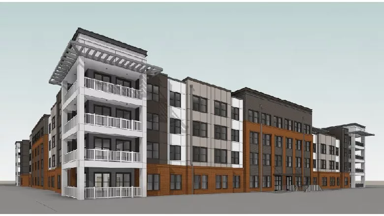 McShane Construction Company Veranda At Assembly Apartments Rendering