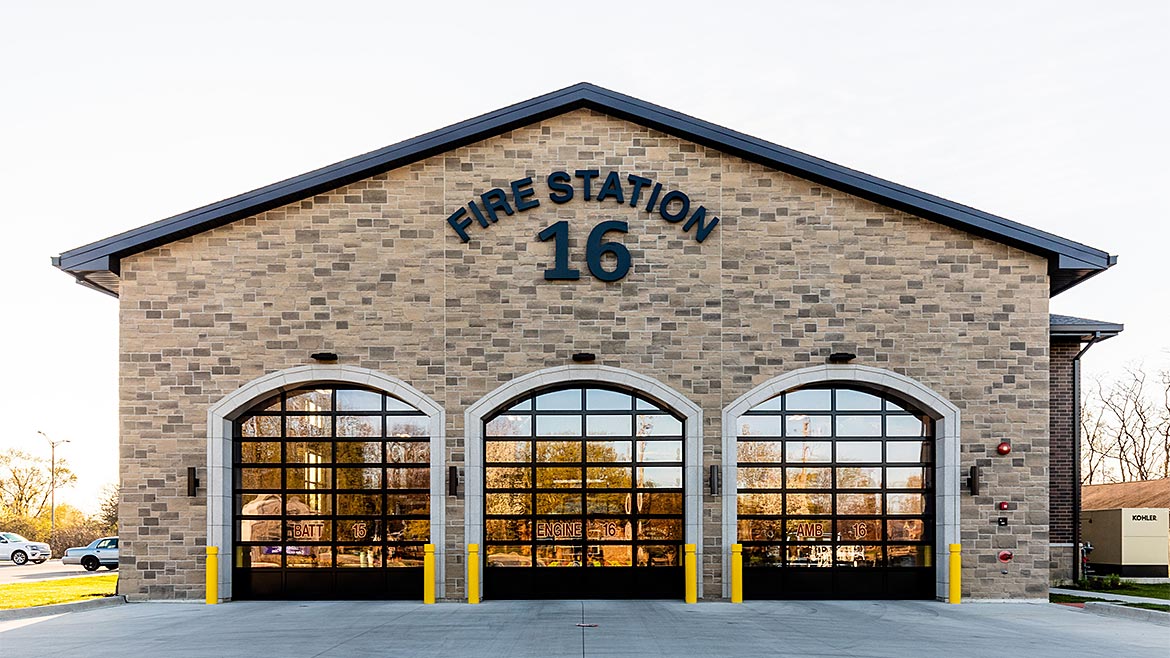 Front entrance archway of Station #16