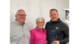 Travis Vap With Parents and Leadership Award