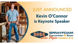 SPFA Announces 2024 SprayFoam Convention & Expo Keynote Speaker