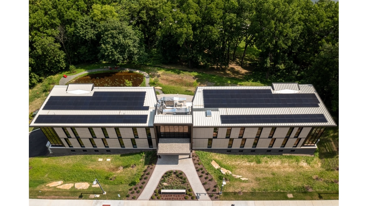 Fahy Commons at Muhlenberg College from Above