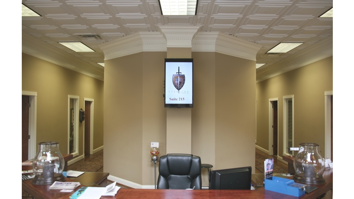 Alabama Office Renovation Reception Area