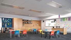 Armstrong Overcast Innovations Modular Grid Integrated Ceiling System