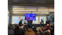 Jeff Kyer Receiving Wright Service and Achievement Award