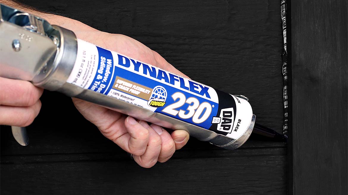 A dark sealant application