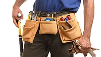 Contractor with Tool Belt