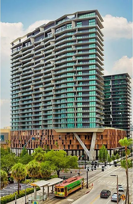 The Heron at Water Street, a luxury condominium building in Tampa, Florida
