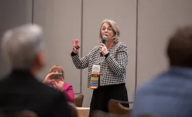 Helen Sanders from Technoform speaks during a session at FGIA's Annual Conference
