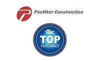 Poettker logo above ABC's Top Performer logo