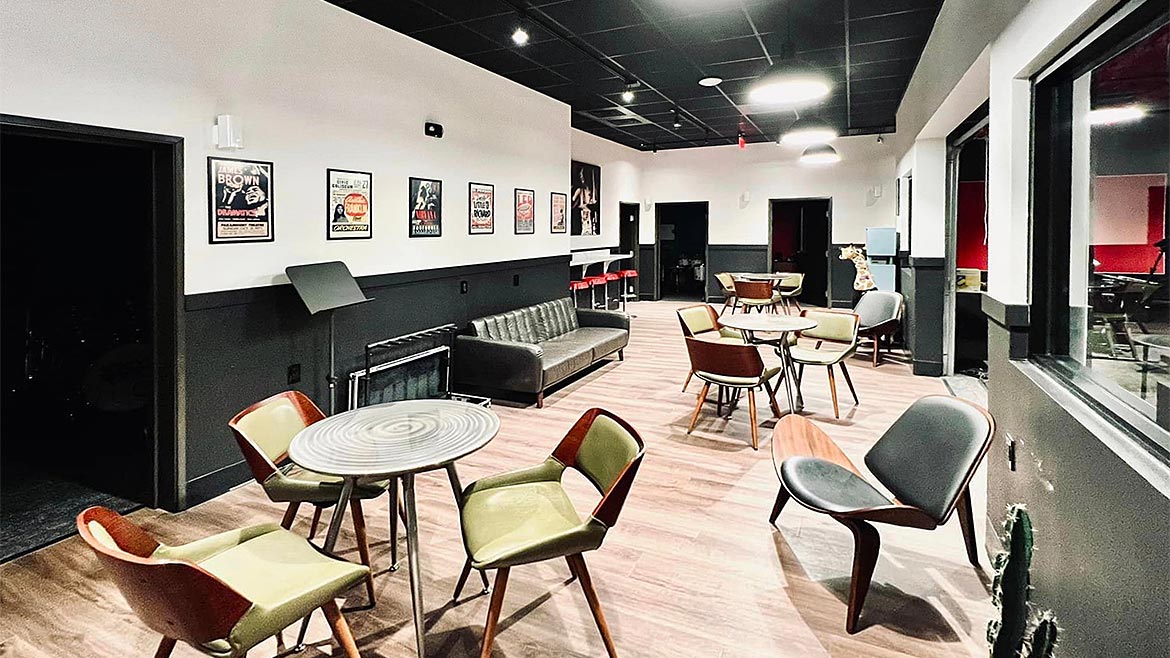 Photos of the acoustic design at Schhol of Rock
