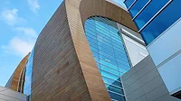 Rainscreen cladding A building with rainscreen cladding