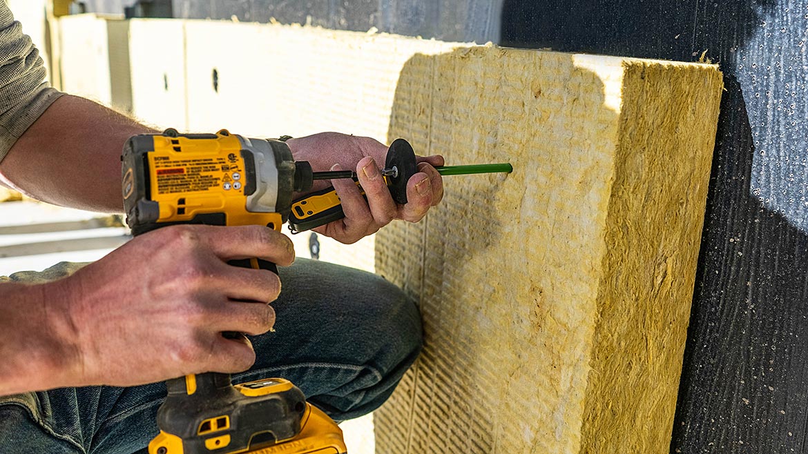 A drill and a fastener