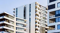 A building with an air barrier