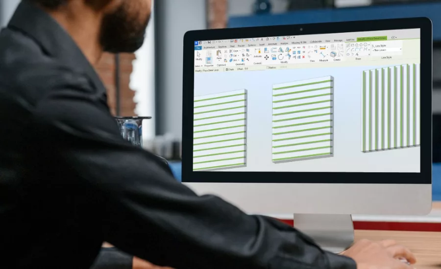 computer user creates Revit files