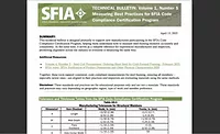 SFIA Bulletin Vol.1, No. 5