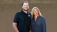 Jennifer Roeder, CEO of City Wide Insulation, with her son, Alex.