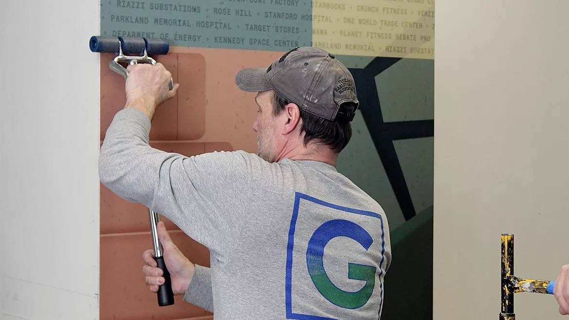 Applying Rigid sheet wall protection