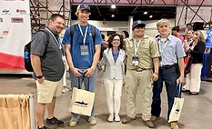 Shelly Travis, the executive director of SkillsUSA, center at the start of the 2025 Skills competition.