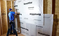 VaporWise being installed on a wall