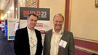 FWCCA Mike Griffin of Demand Products and Mark Fowler of the Stucco Manufacturers Association