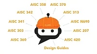 A graphic featuring building standards from American Institute of Steel Construction