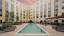 A hotel pool