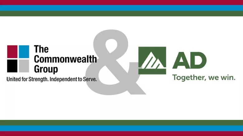 Commonwealth Group and AD logos