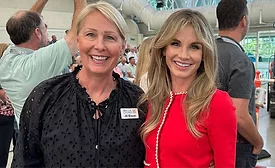 Jill Bloom and Cameron Dawson at an expo