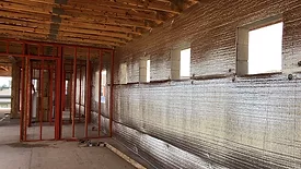 Building interior during a construction project
