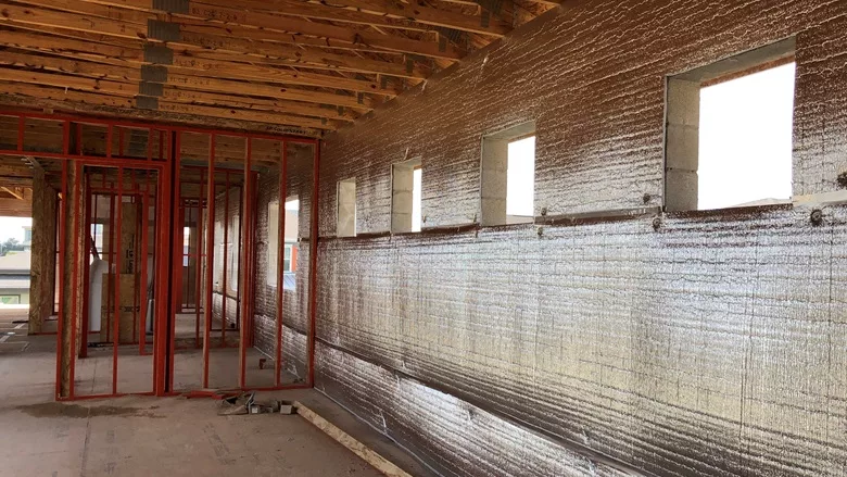 Building interior during a construction project