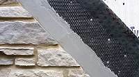 Layers of exterior cladding