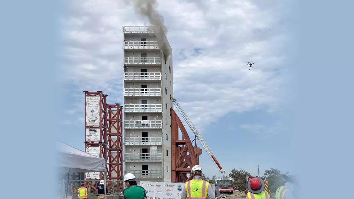 Fire testing a Cold-Formed Steel Building