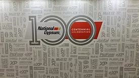 National Gypsum's 100 Years display at BUILD25