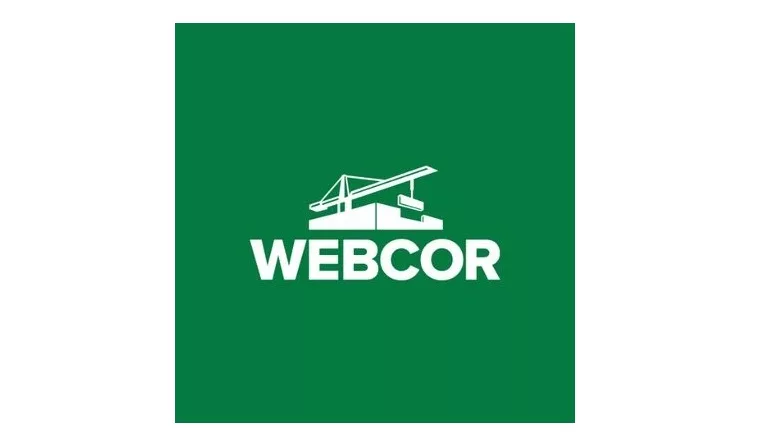 A logo for Webcor