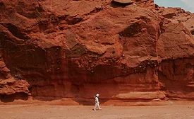 Astronaut on Mars 