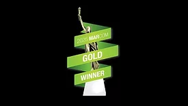 An image of the MarCom Award honoring marketing for building enclosure contractors