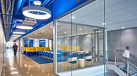 Fire-Rated Glass Fire-rated, butt-glazed assemblies support compartmentation without inhibiting sightlines