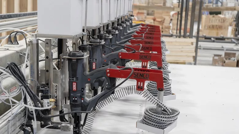 Picture of SENCO DS342-SL's on the assembly line