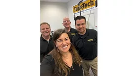 A group shot of those involved in the AMES webinar Drywall Precision With Milling Machines
