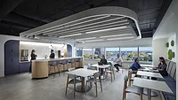 A break room image from the NTN Project in Illinois completed by Mare Walcomb