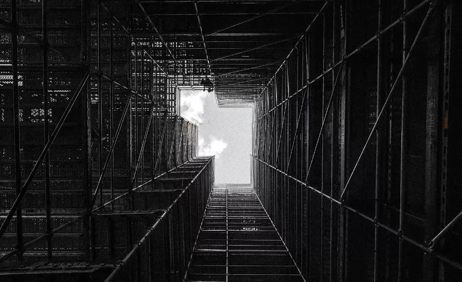 skyscraper steel framing